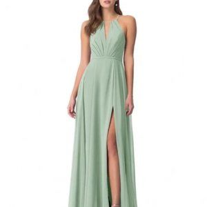 Azazie Evalleen Bridesmaid Dress, Agave Size A6